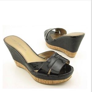 Marc Fisher Doriana Patent Leather Wedge